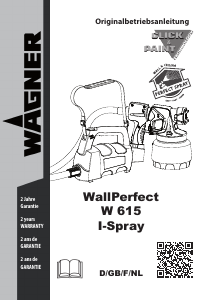 Manual Wagner WallPerfect W 615 Paint Sprayer
