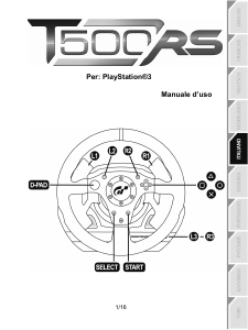 Manuale Thrustmaster T500 RS (PlayStation 3) Gamepad