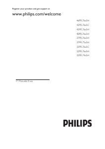 Manuale Philips 32PFL7605H LED televisore