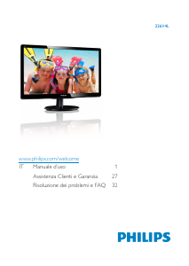 Manuale Philips 226V4L Monitor LCD