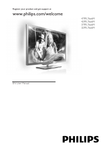Manual Philips 42PFL7606M LED Television