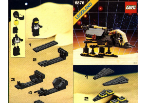 Manual Lego set 6876 Blacktron Alienator