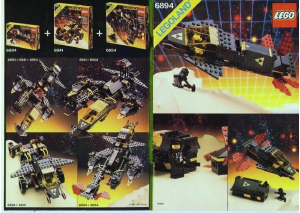 Manual de uso Lego set 6894 Blacktron Invader