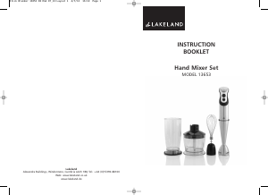 Manual Lakeland 13653 Hand Blender