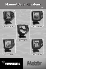 Mode d’emploi Humminbird Matrix 10 Sondeur