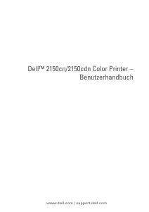 Bedienungsanleitung Dell 2150cdn Drucker