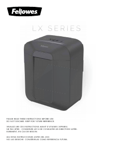 Manual Fellowes LX85 Paper Shredder