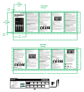 Manual Duracell CEF14BR4 Carregador de pilhas