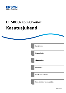 Kasutusjuhend Epson EcoTank L6550 Multifunktsionaalne printer