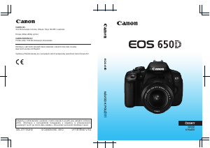 Manuál Canon EOS 650D Digitální fotoaparát