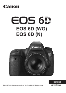 Käyttöohje Canon EOS 6D Digitaalikamera