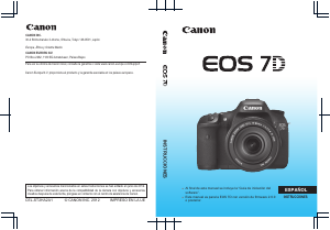 Manual de uso Canon EOS 7D Cámara digital