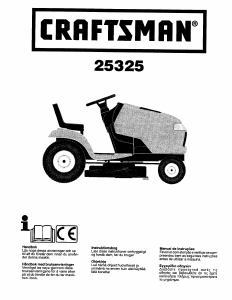 Bruksanvisning Craftsman 25325 Gressklipper