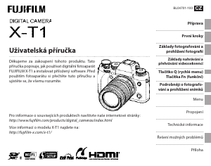Manuál Fujifilm X-T1 Digitální fotoaparát