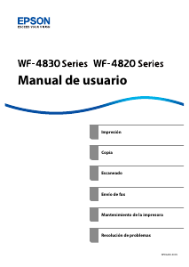 Manual de uso Epson WorkForce Pro WF-4830DTWF Impresora multifunción