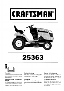 Bruksanvisning Craftsman 25363 Gräsklippare