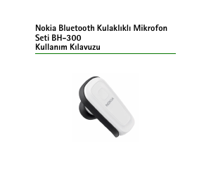 Kullanım kılavuzu Nokia BH-300 Mikrofonlu kulaklık