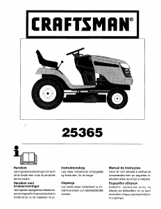 Bruksanvisning Craftsman 25365 Gressklipper