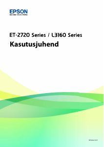 Kasutusjuhend Epson EcoTank L3160 Multifunktsionaalne printer