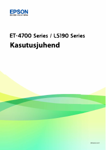 Kasutusjuhend Epson EcoTank L5190 Multifunktsionaalne printer