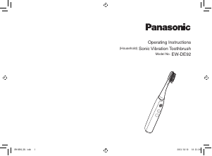 Návod Panasonic EW-DE92 Elektrická zubná kefka