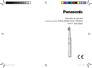 Priročnik Panasonic EW-DM81 Električna zobna ščetka