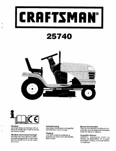 Bruksanvisning Craftsman 25740 Gräsklippare