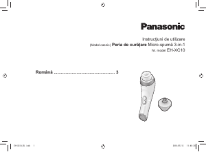 Manual Panasonic EH-XC10 Perie de curățare facială