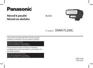 Manuál Panasonic DMW-FL200L Blesk