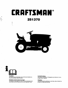 Bruksanvisning Craftsman 251370 Gräsklippare