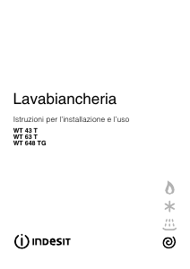 Manuale Indesit WT 63 T Lavatrice