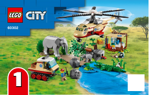 Mode d’emploi Lego set 60302 City L'opération de sauvetage des animaux sauvages