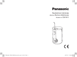 Vadovas Panasonic EW-1611 Dantų siūlas