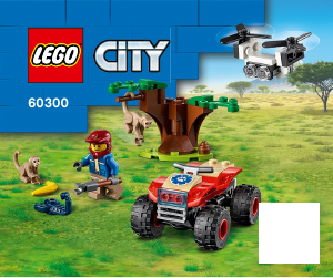 Käyttöohje Lego set 60300 City Villieläinten pelastusmönkijä