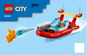 Manuál Lego set 60308 City Pobřežní policie a jednotka hasičů