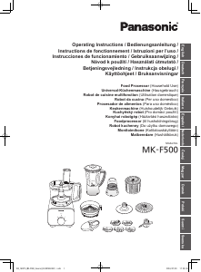 Bruksanvisning Panasonic MK-F500 Matberedare