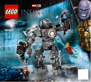 Manual de uso Lego set 76190 Super Heroes Iron Man - Caos de Iron Monger