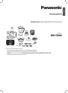 Kasutusjuhend Panasonic MK-F800 Köögikombain