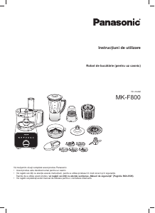 Manual Panasonic MK-F800 Robot de bucătărie
