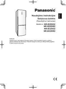 Vadovas Panasonic NR-B29SW2 Šaldytuvas-šaldiklis