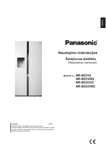 Vadovas Panasonic NR-BG53VW2 Šaldytuvas-šaldiklis