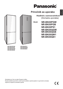 Priročnik Panasonic NR-BN30PGB Hladilnik in zamrzovalnik