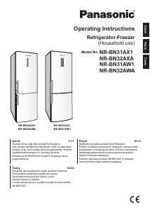 Manuál Panasonic NR-BN32AWA Lednice s mrazákem