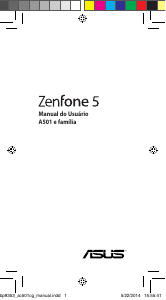Manual Asus A501 Zenfone 5 Telefone celular