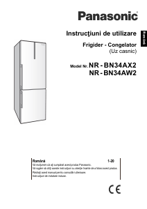 Manual Panasonic NR-BN34AW2 Combina frigorifica