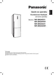 Priručnik Panasonic NR-BN34AX1 Frižider – zamrzivač