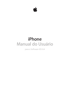 Manual Apple iPhone (iOS 8.4) Telefone celular