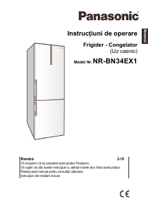 Manual Panasonic NR-BN34EX1 Combina frigorifica