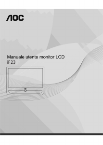 Manuale AOC IF23 Monitor LCD