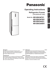 Bedienungsanleitung Panasonic NR-BN34FX1 Kühl-gefrierkombination